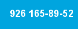 926 165-89-52